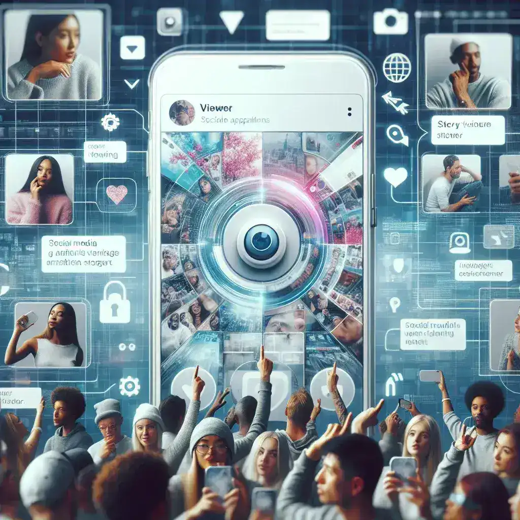 "Person using Instagram on a smartphone to view story analytics in 2024, illustrating the importance of understanding Instagram Story viewers for improved engagement strategies."